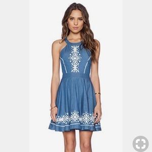 ❤️LOVERS and FRIENDS hazel blue cross back dress❤️